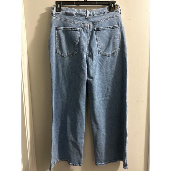 Le Jean Juliette Wide Leg Ankle high rise jeans size 31‎ made in USA - Picture 6 of 7
